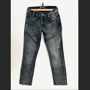 Black Hot Bottom straight jeans